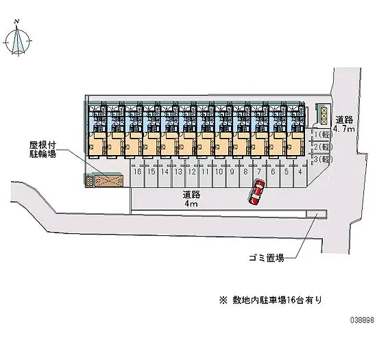 ★手数料０円★岡山市中区乙多見 月極駐車場